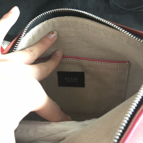 🔴Paul Smith Artist Stripe Pouch Shoulder Bag NWT - Picture 4 of 8